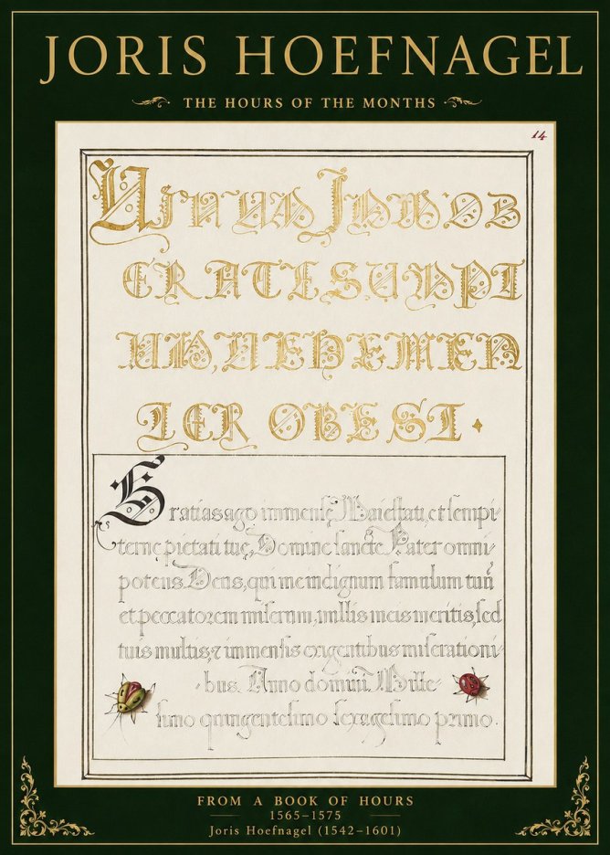 Joris Hoefnagel Gratias Tibi Agimus No2 - Póster