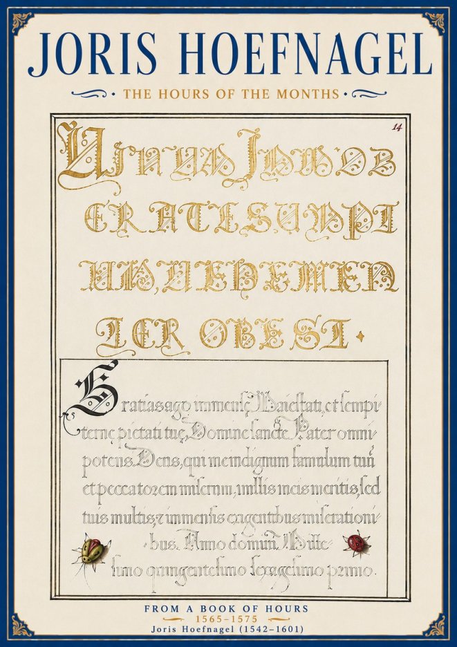 Joris Hoefnagel Gratias Tibi Agimus No6 - Póster