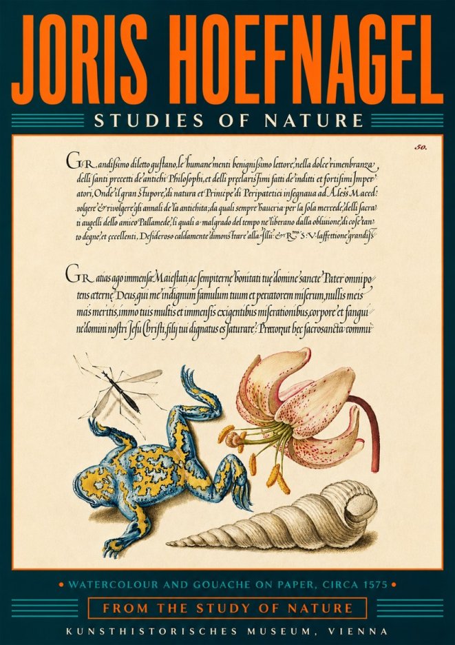 Joris Hoefnagel From the Study of Nature No5 - Póster