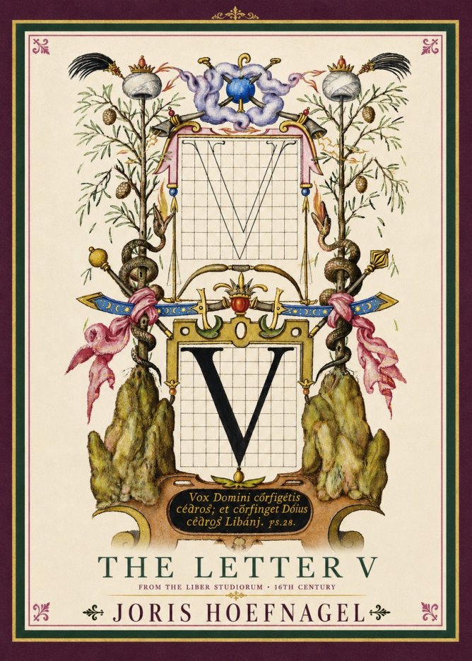 Joris Hoefnagel The Letter V No4 - Póster