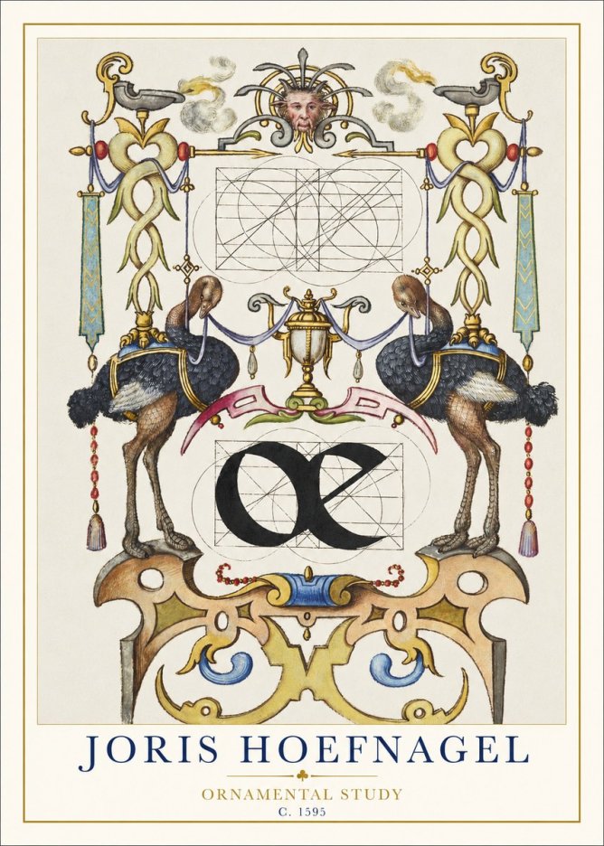 Joris Hoefnagel Ornamental Study I No1 - Póster