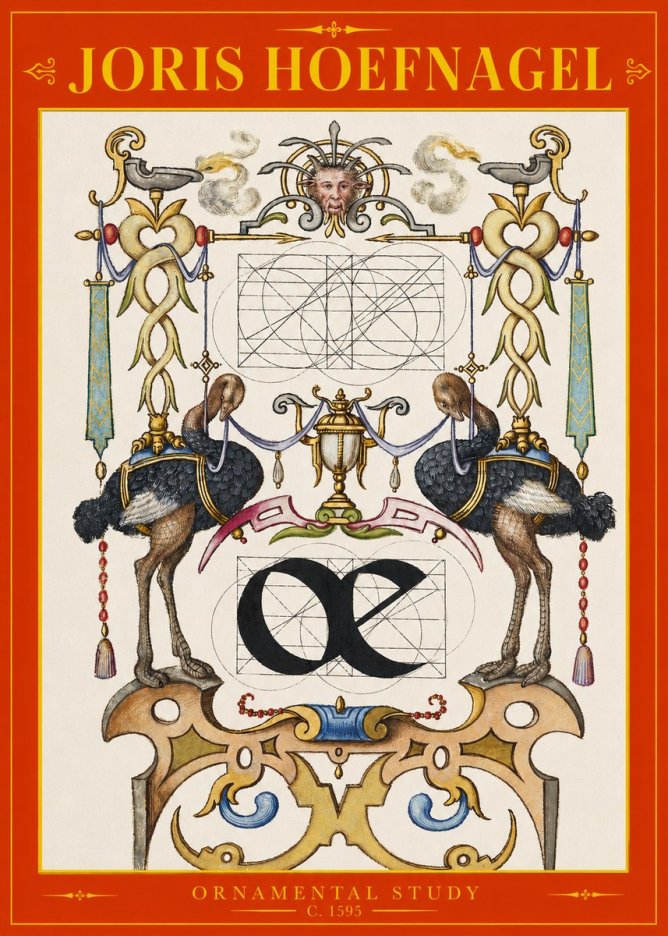 Joris Hoefnagel Ornamental Study I No2 - Póster