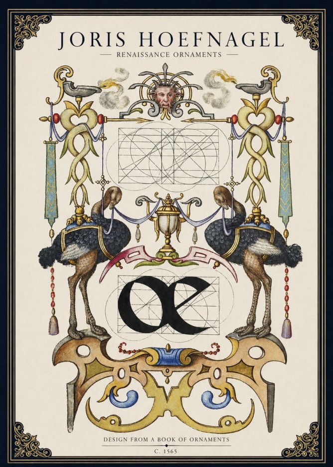 Joris Hoefnagel Ornamental Study I No3 - Póster
