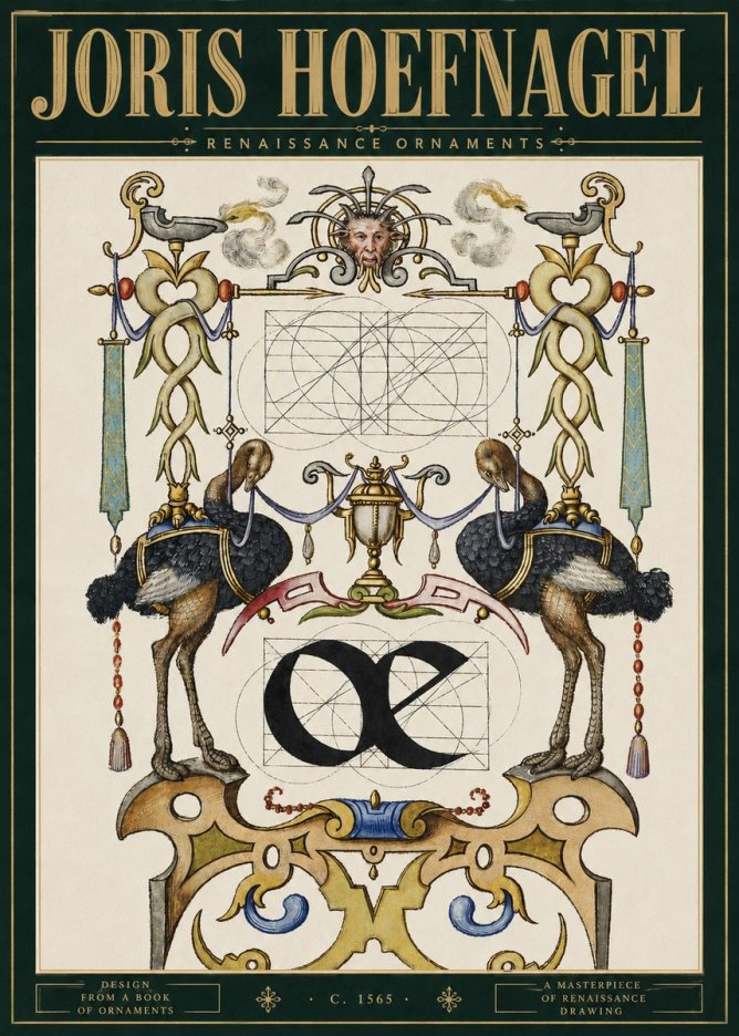 Joris Hoefnagel Ornamental Study I No5 - Póster