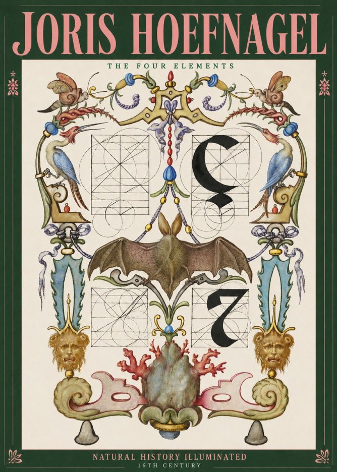 Joris Hoefnagel The Four Elements I No2 - Póster