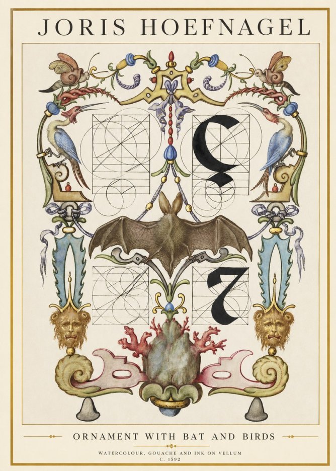 Joris Hoefnagel The Four Elements I No3 - Póster