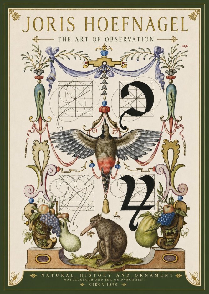 Joris Hoefnagel Study of Nature and Ornament No4 - Póster