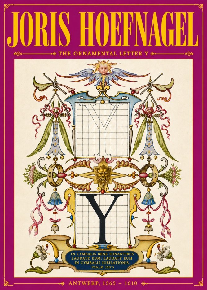 Joris Hoefnagel The Ornamental Letter Y No5 - Póster