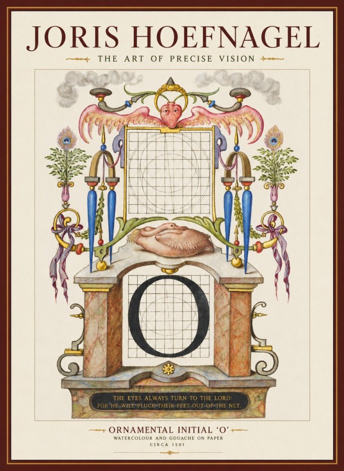 Joris Hoefnagel Ornamental Initial 'O' No1 - Póster