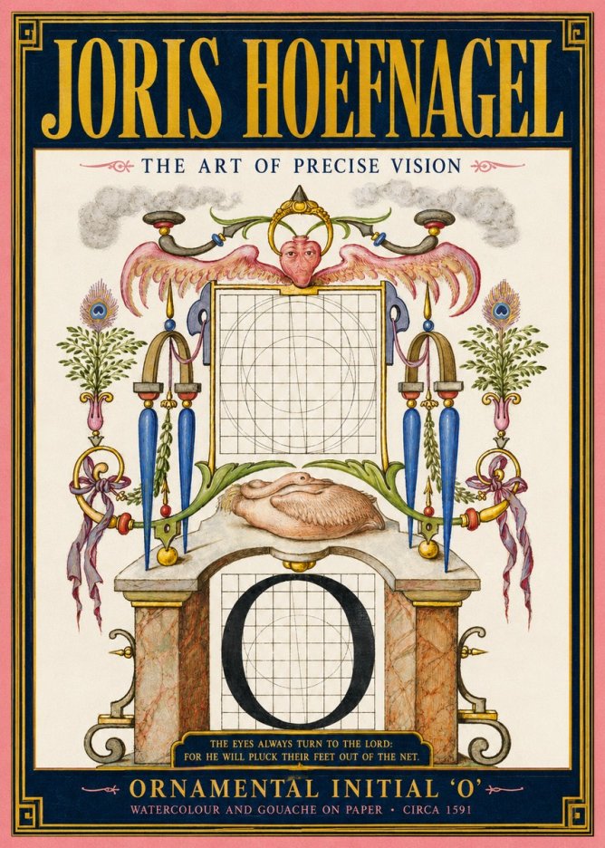 Joris Hoefnagel Ornamental Initial 'O' No2 - Póster