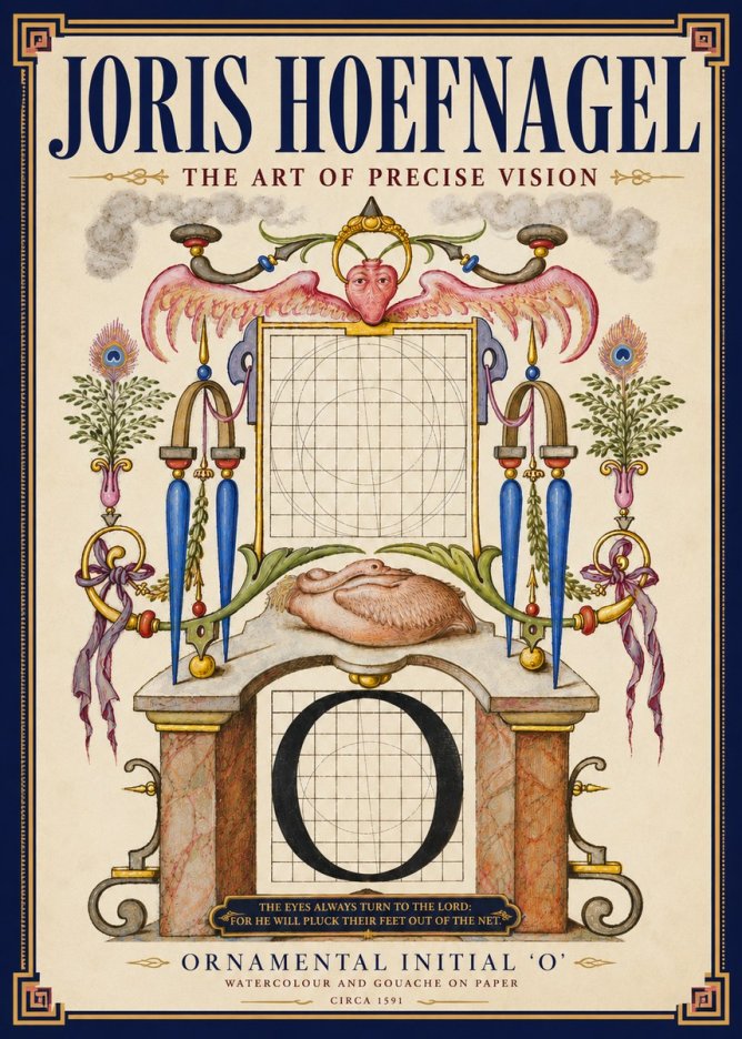 Joris Hoefnagel Ornamental Initial 'O' No4 - Póster