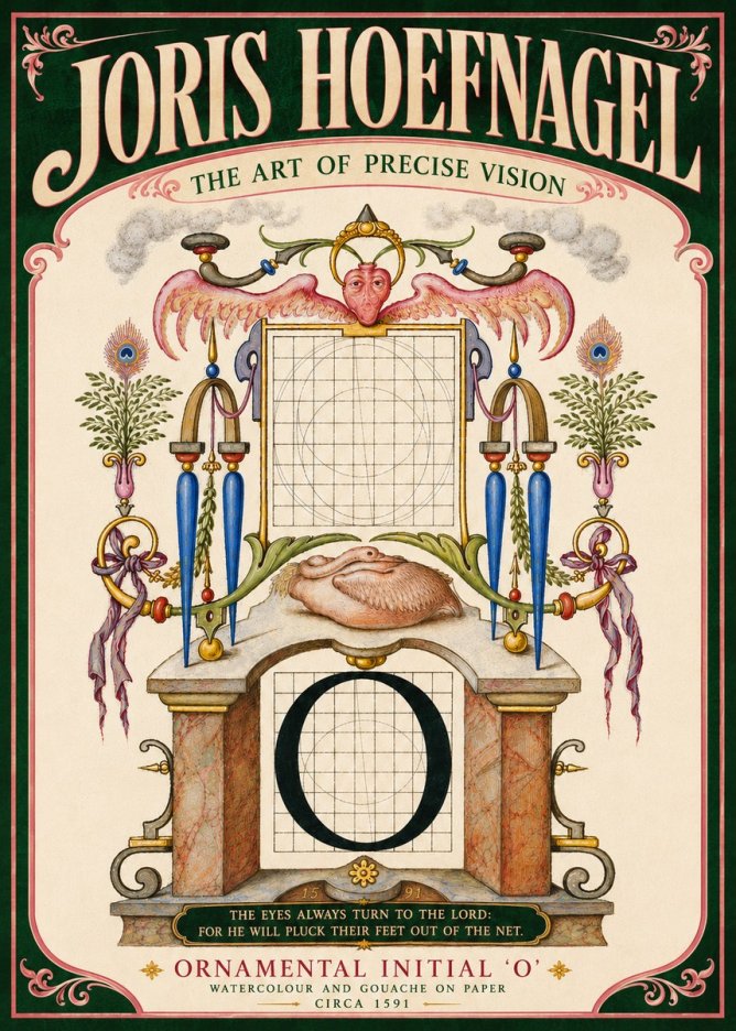 Joris Hoefnagel Ornamental Initial 'O' No6 - Póster