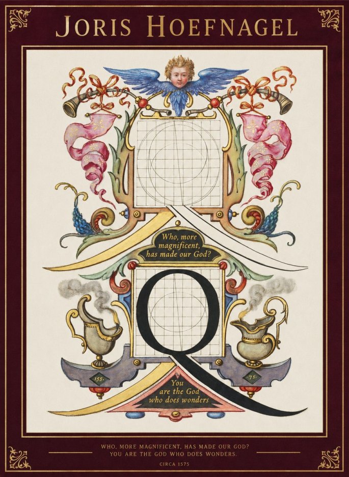 Joris Hoefnagel The Calligraphic Q No2 - Póster
