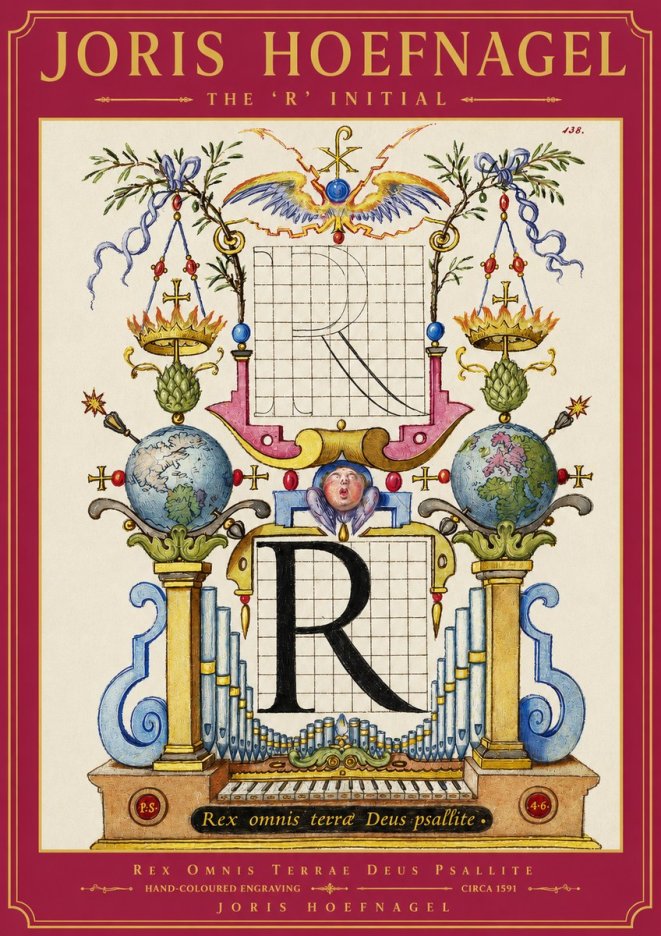 Joris Hoefnagel The 'R' Initial No2 - Póster