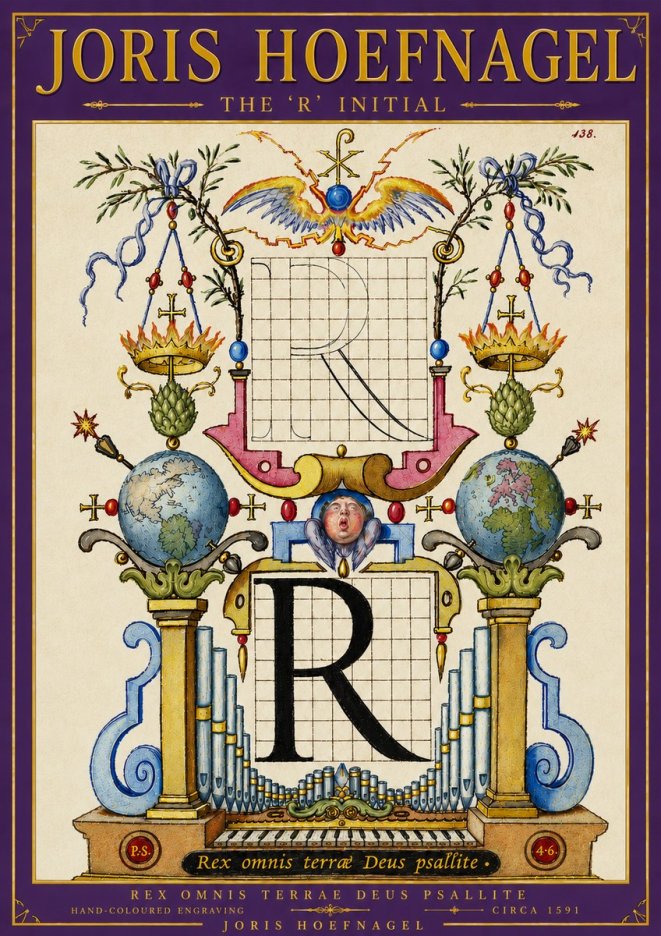 Joris Hoefnagel The 'R' Initial No6 - Póster