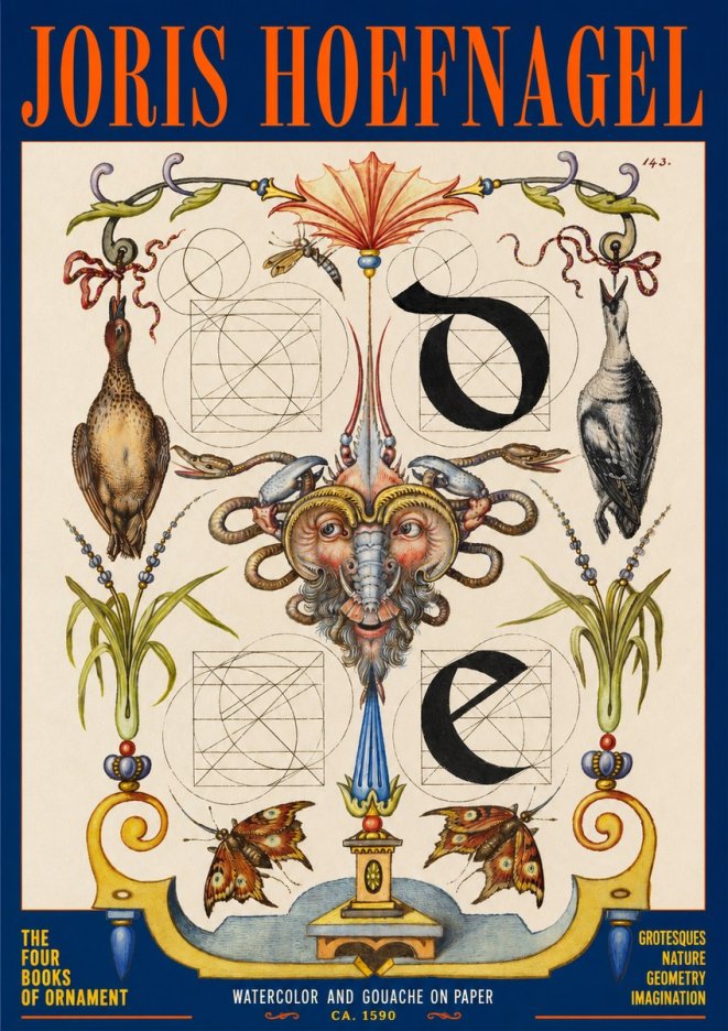 Joris Hoefnagel Ornamental Composition No2 - Póster