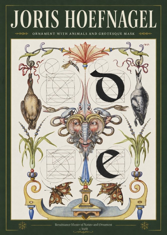 Joris Hoefnagel Ornamental Composition No4 - Póster