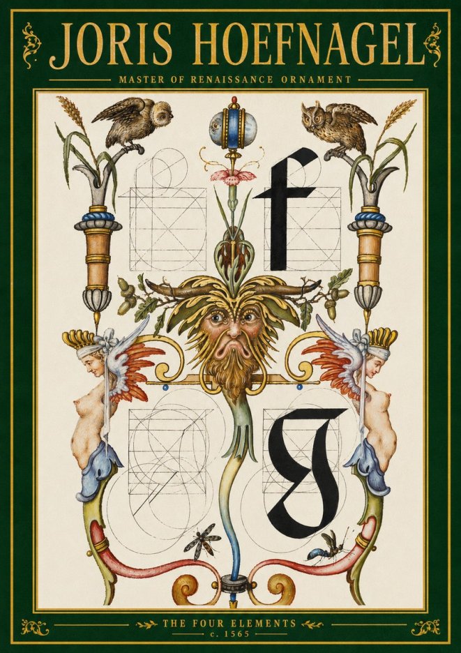 Joris Hoefnagel The Four Elements II No3 - Póster