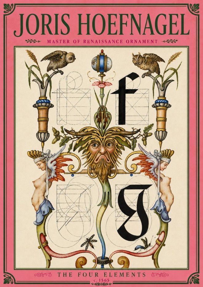 Joris Hoefnagel The Four Elements II No5 - Póster