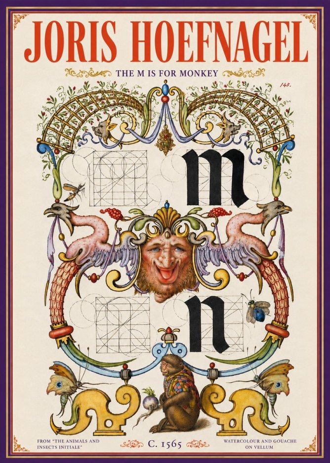 Joris Hoefnagel Grotesques and Ornaments No6 - Póster