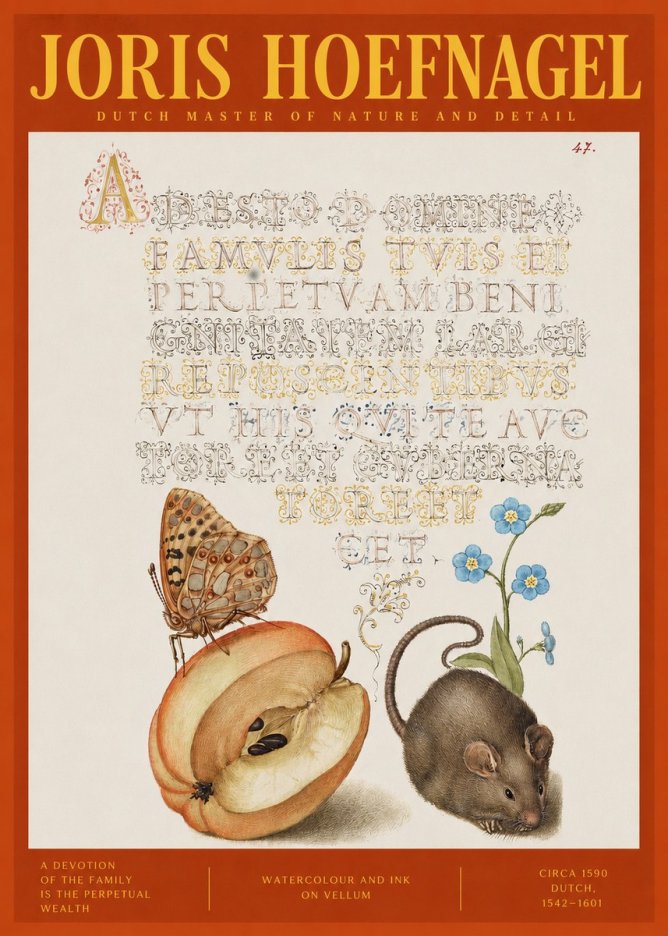 Joris Hoefnagel A Devotion of the Family Is the Perpetual Wealth No2 - Póster