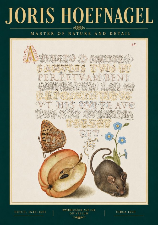 Joris Hoefnagel A Devotion of the Family Is the Perpetual Wealth No3 - Póster