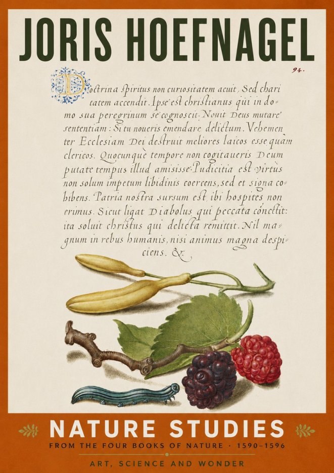 Joris Hoefnagel Nature Studies No4 - Póster