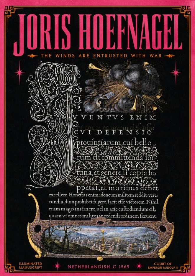 Joris Hoefnagel The Winds Are Entrusted with War No5 - Póster