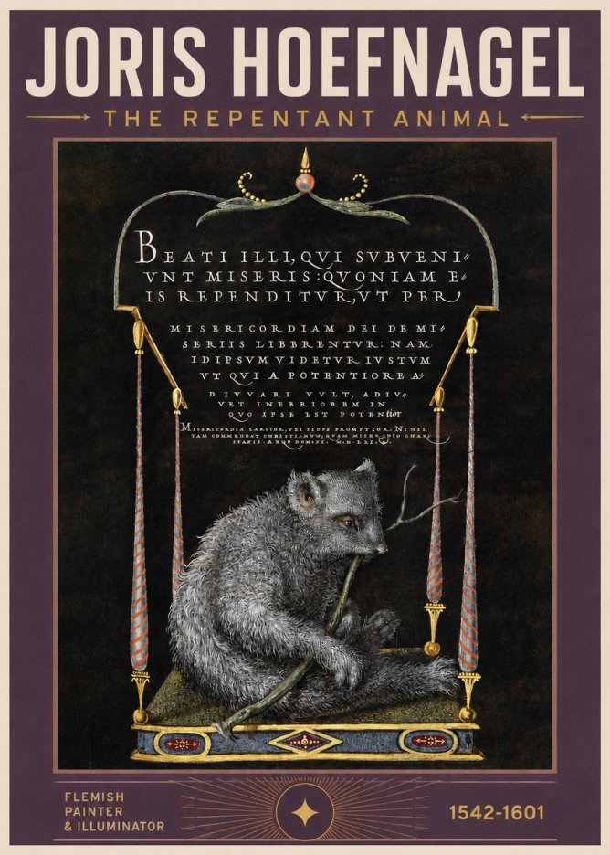 Joris Hoefnagel The Repentant Animal No2 - Póster
