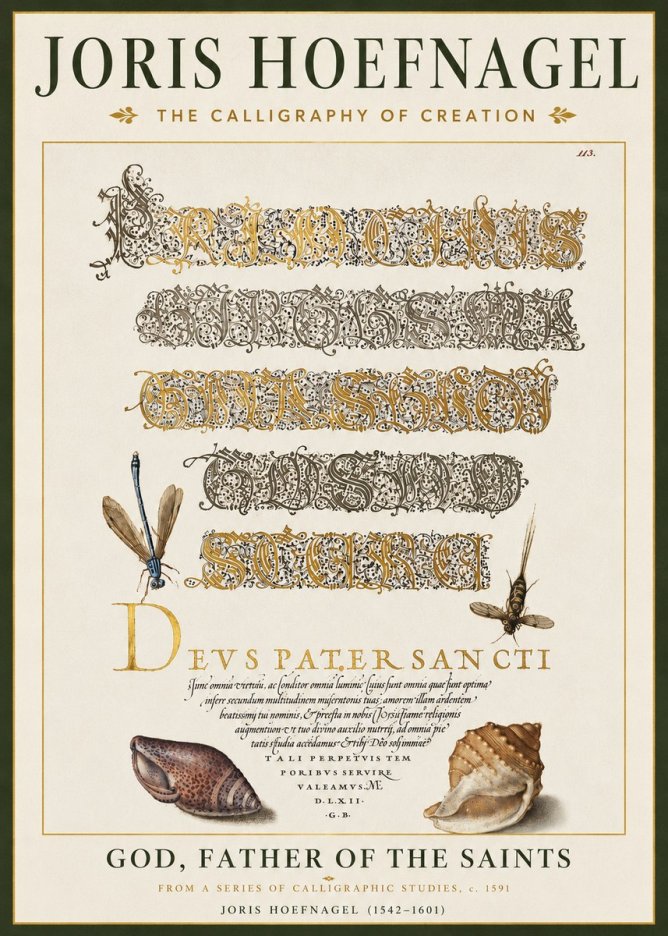 Joris Hoefnagel Praise Be to God the Father No5 - Póster