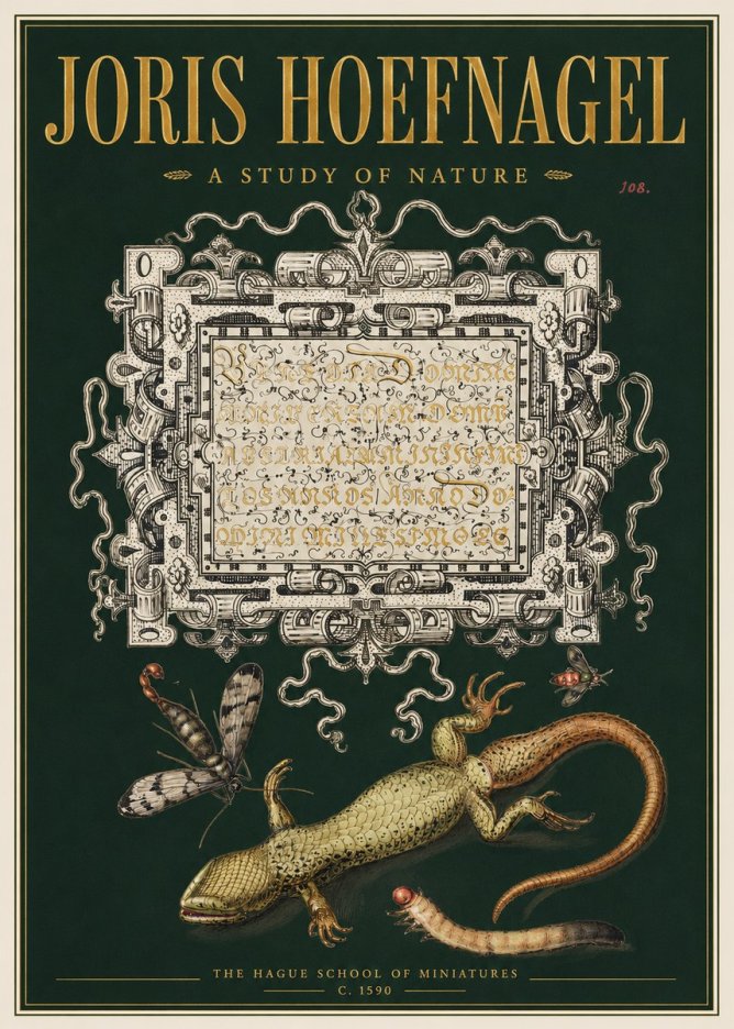 Joris Hoefnagel A Study of Nature III No3 - Póster