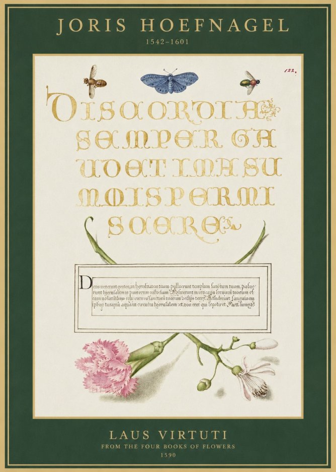 Joris Hoefnagel Laus Virtuti No1 - Póster