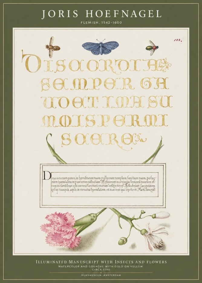 Joris Hoefnagel Laus Virtuti No4 - Póster