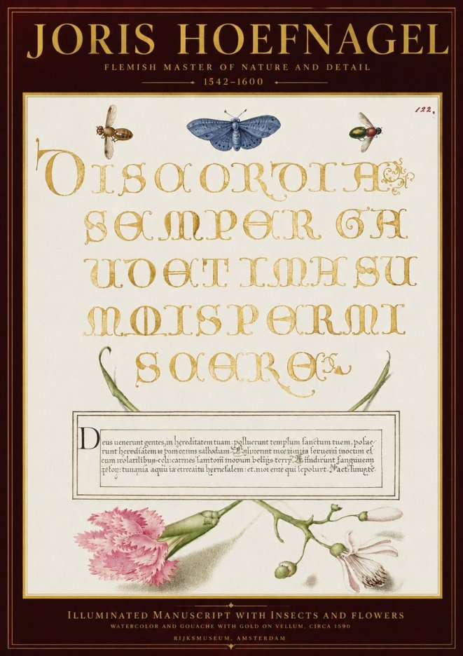 Joris Hoefnagel Laus Virtuti No6 - Póster