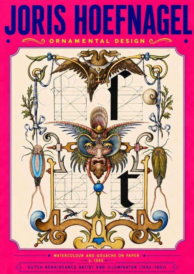 Joris Hoefnagel Ornamental Design II No5 - Póster