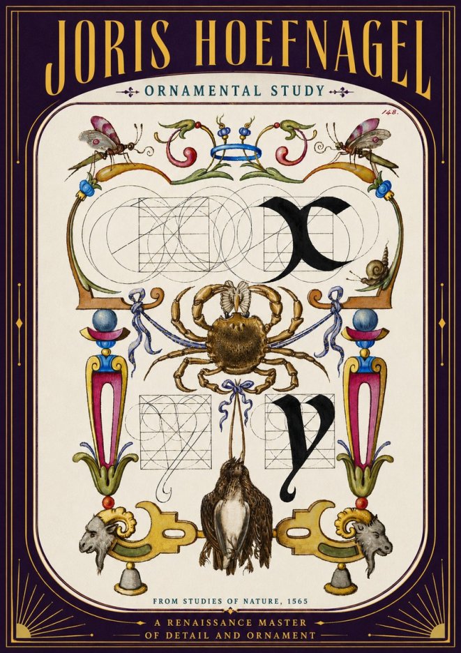 Joris Hoefnagel Ornamental Study II No5 - Póster