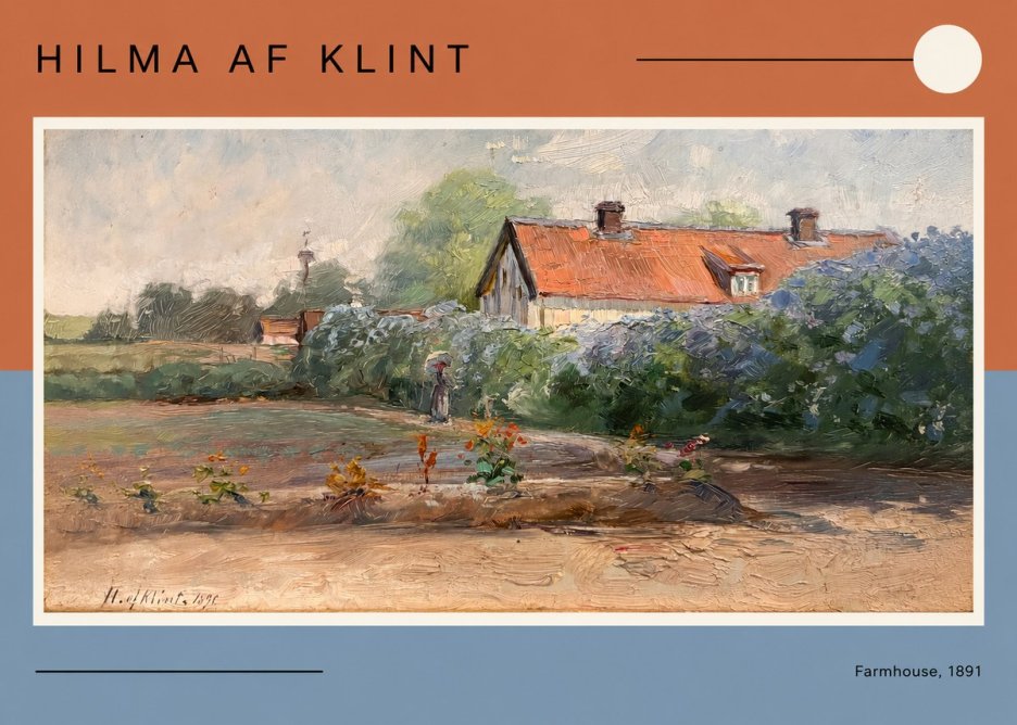 Hilma af Klint Farmhouse, 1891 No4 - Póster