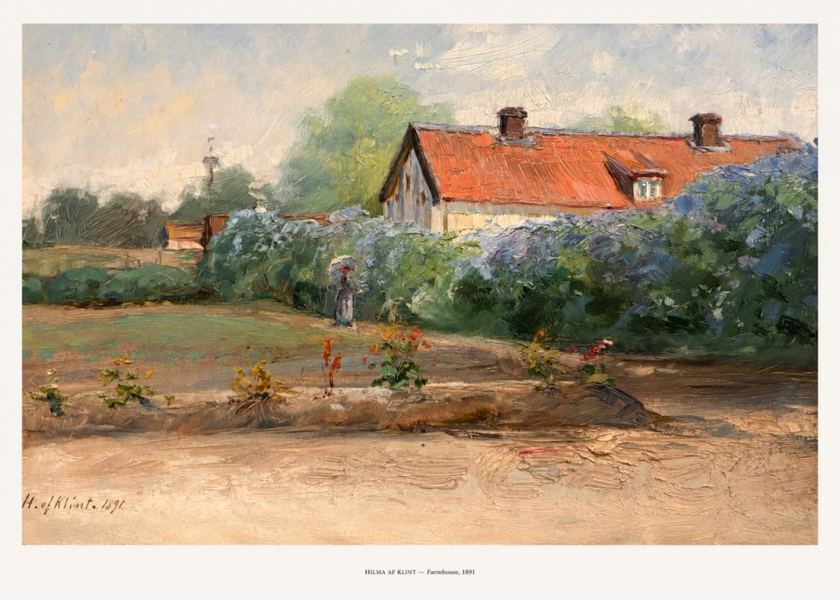 Hilma af Klint Farmhouse, 1891 No5 - Póster