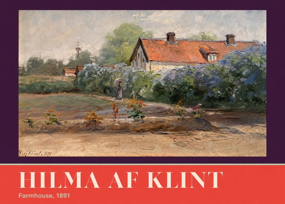 Hilma af Klint Farmhouse, 1891 No6 - Póster