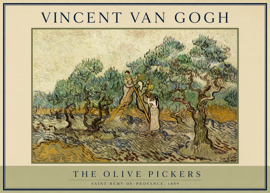 Van Gogh The Olive Pickers II No2 - Póster