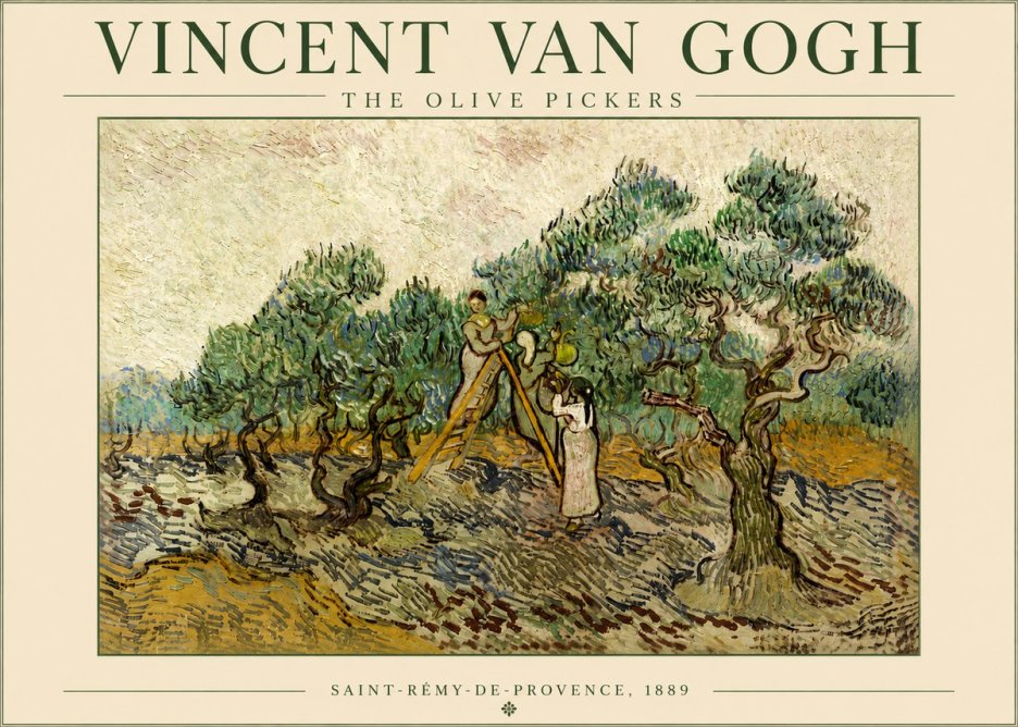 Van Gogh The Olive Pickers II No4 - Póster