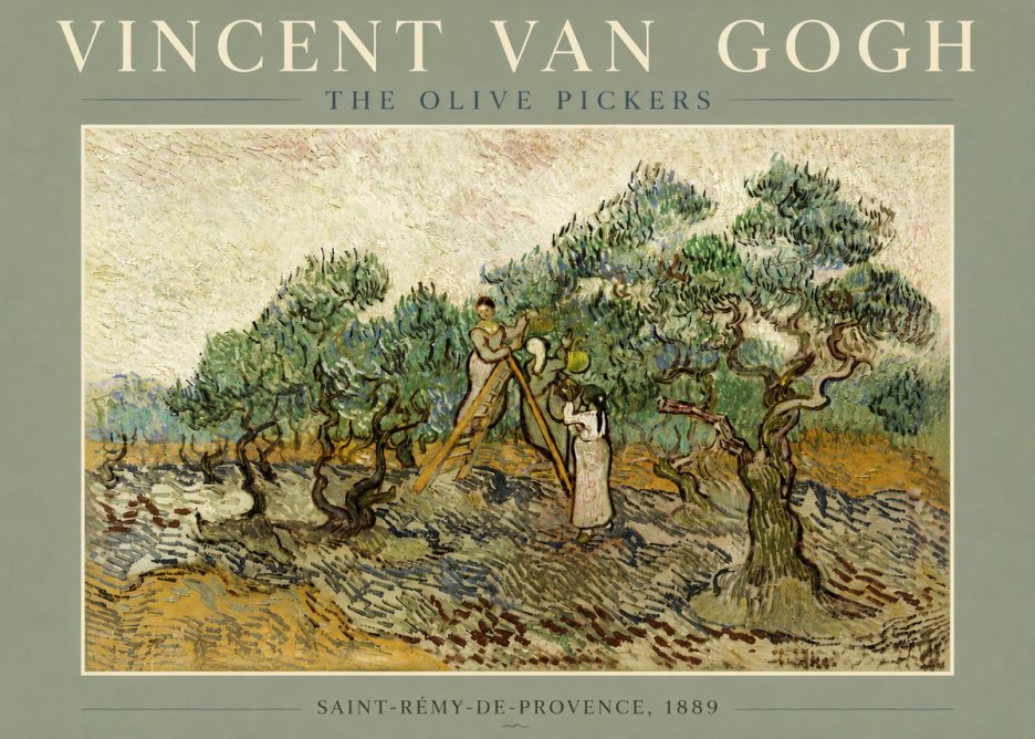 Van Gogh The Olive Pickers II No5 - Póster