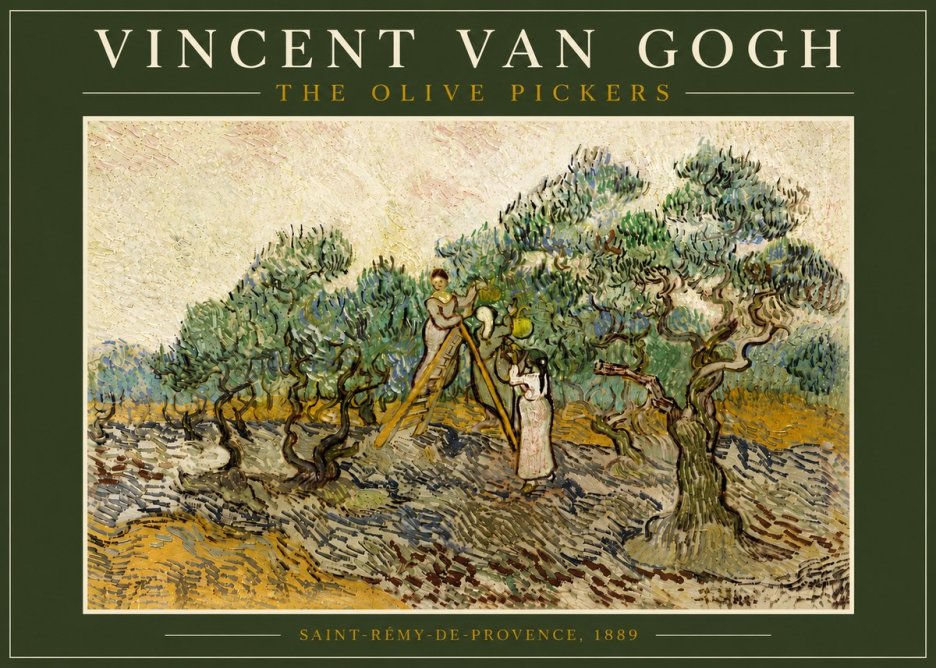 Van Gogh The Olive Pickers II No6 - Póster