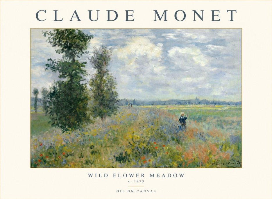 Monet Wild Flower Meadow No1 - Póster