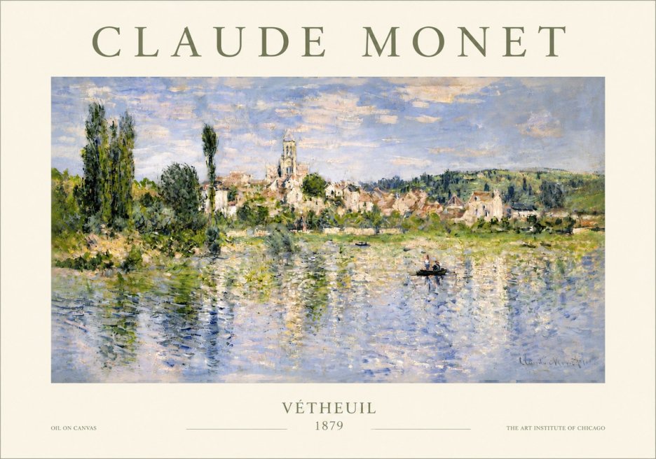 Monet Vétheuil No3 - Póster
