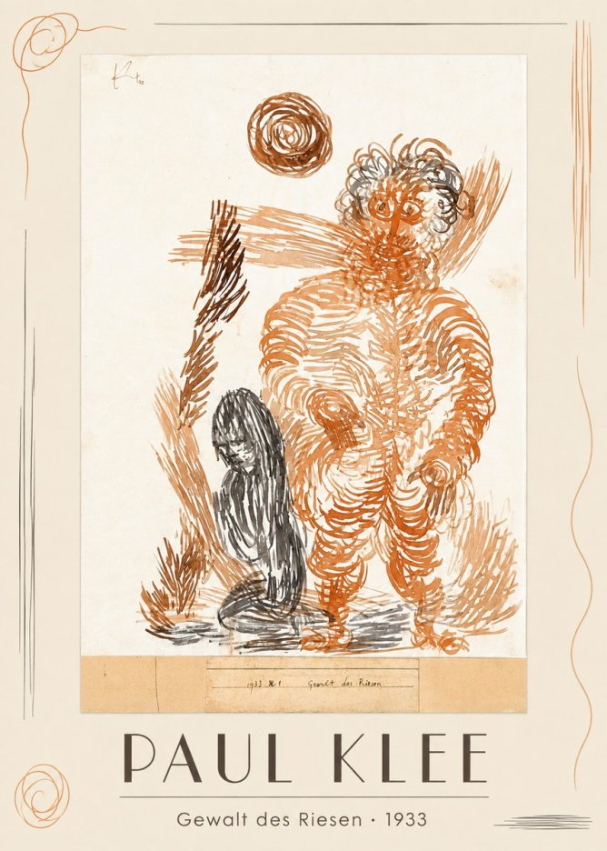 Paul Klee Gewalt Des Riesen I No1 - Póster