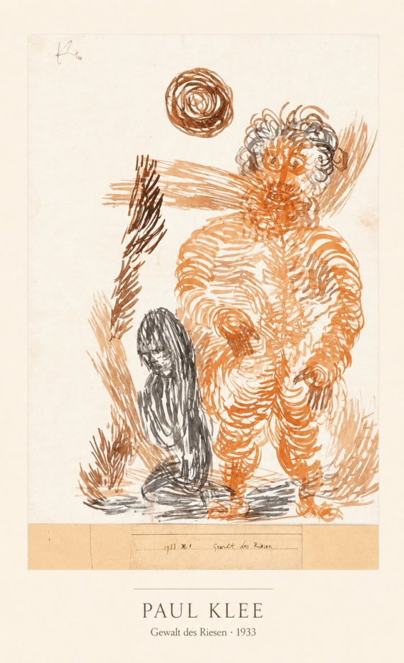 Paul Klee Gewalt Des Riesen I No4 - Póster