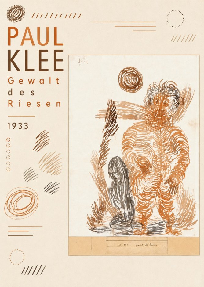 Paul Klee Gewalt Des Riesen I No6 - Póster