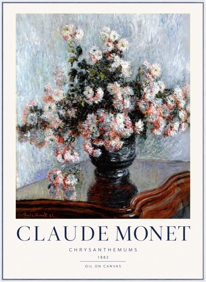 Monet Chrysanthemums No2 - Póster