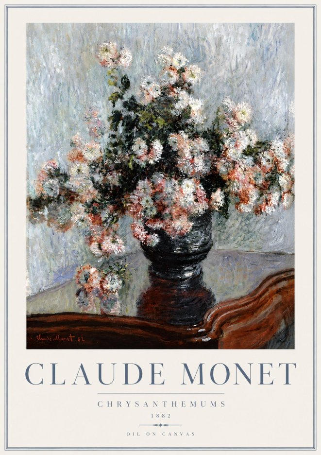 Monet Chrysanthemums No6 - Póster
